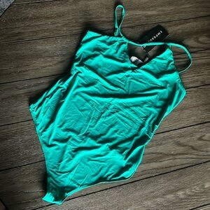 Green Emprada Strappy Bodysuit